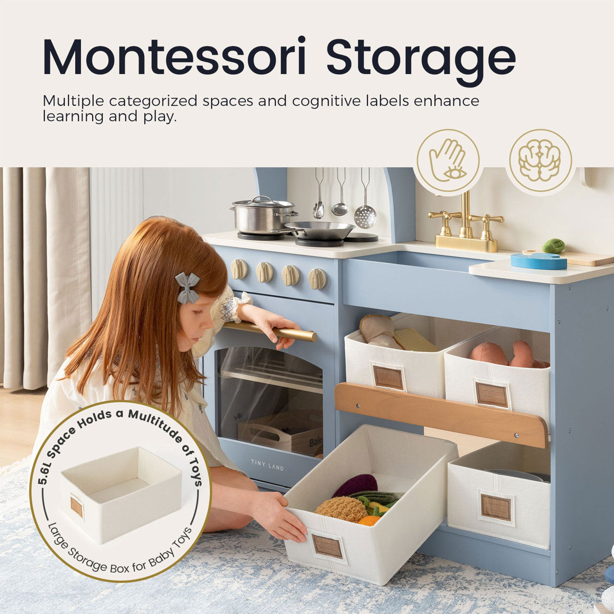 Tiny Land® Serenity Play Kitchen - Cream